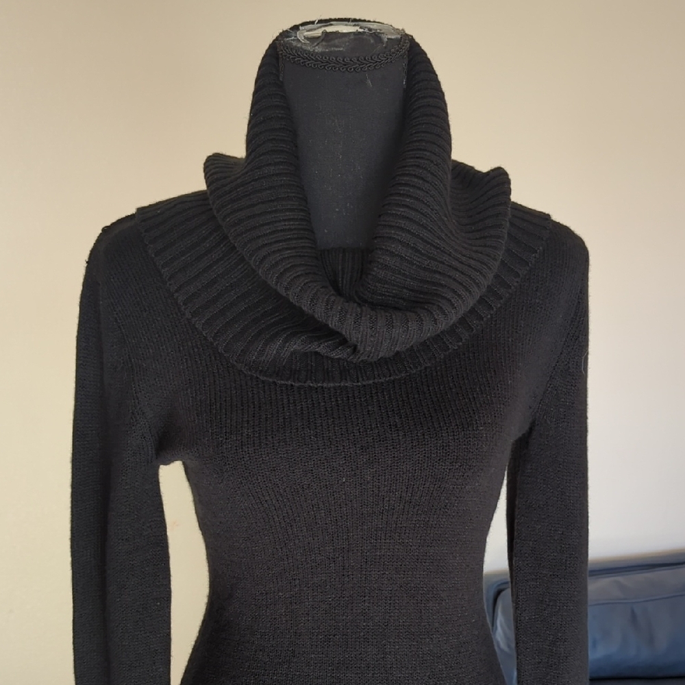 H&M Black Turtleneck Sweater Dress